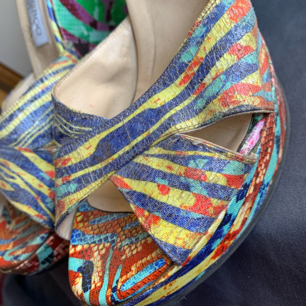 Jimmy Choo Multi Color Printed Canvas - image 5